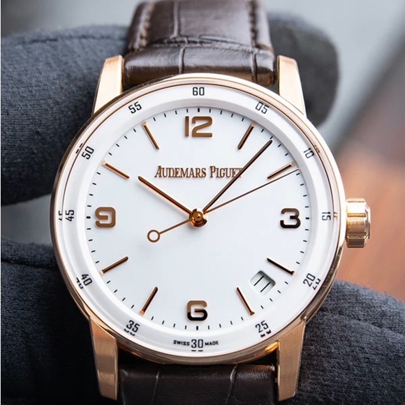 2021 Audemars Piguet Code 11.59 41MM White Dial Leather Strap (15210OR) - Picture 3 of 16